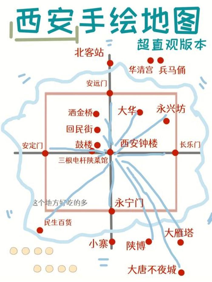 西安旅游地图,陕西景点分布图陕西景点推荐
